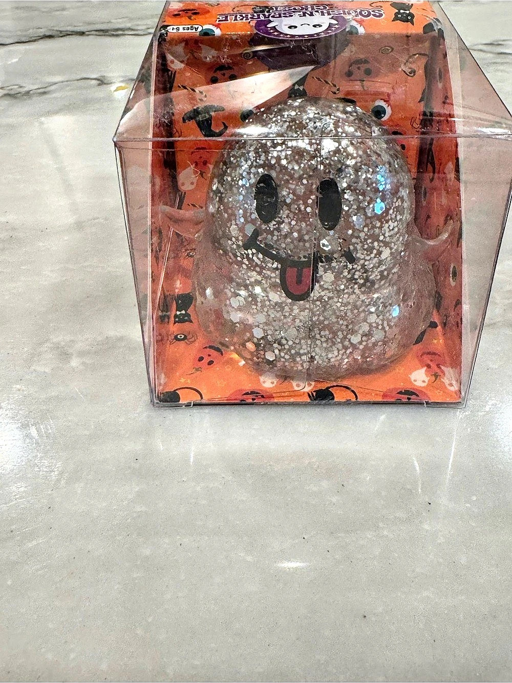 Zorbitz, Inc. Squish N' Sparkle Ghost. Silver Glitter Ghost NWT